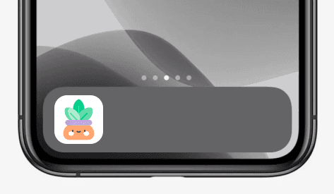 Habits Garden App on iOS device